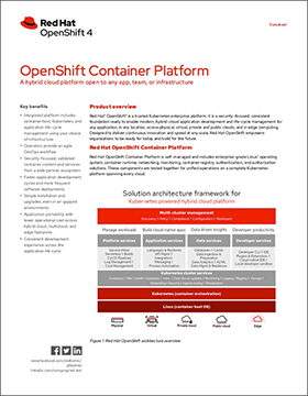 Openshift Container Platform Datasheet Image